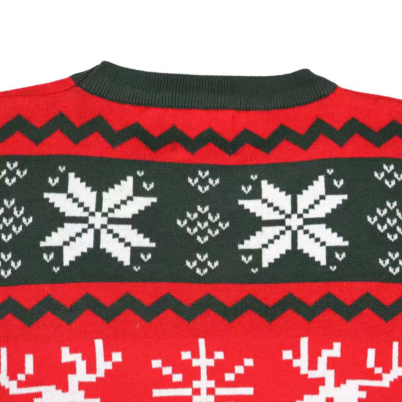 Jacquard Reindeer Christmas Sweater - Jollyboxs